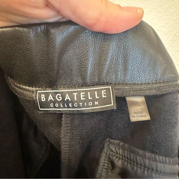 Bagatelle Black Pleather Pants - Picture 3 of 3